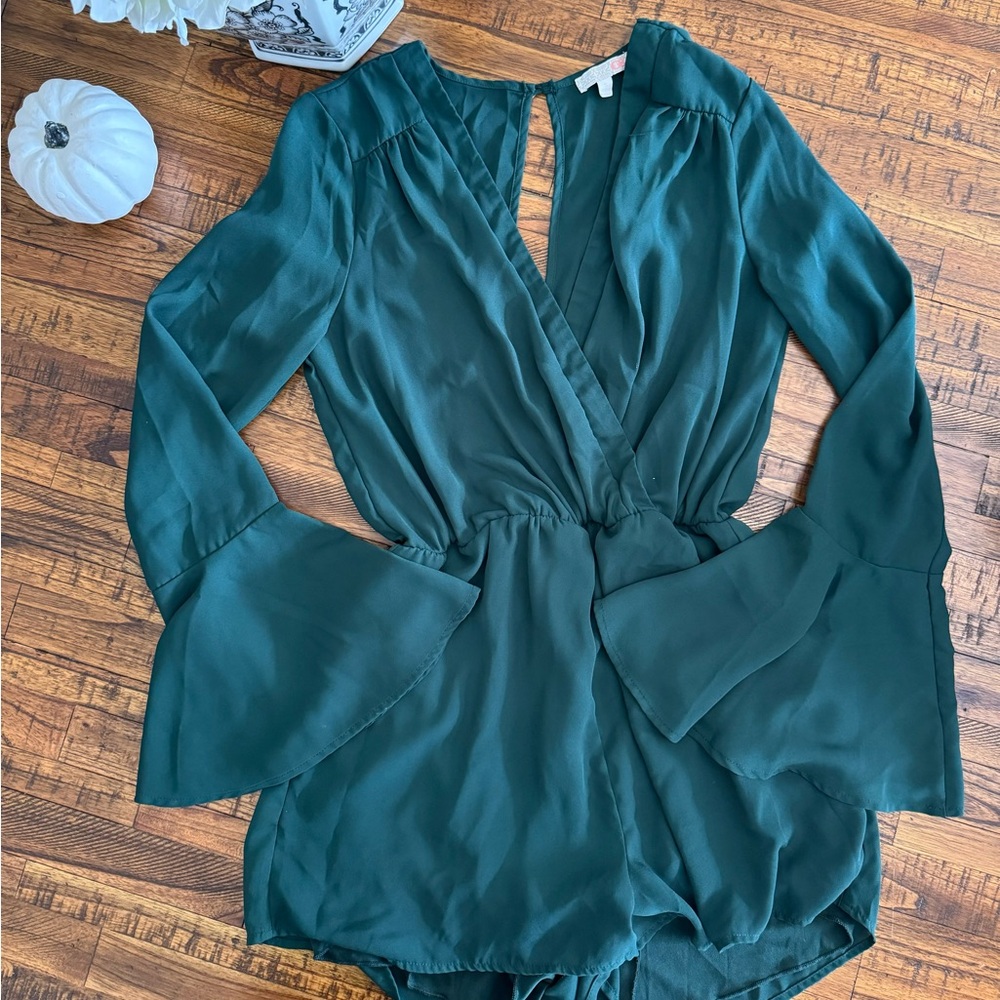 Hunter Green Gianni Bini Romper